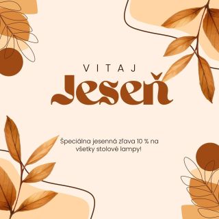 💡 ZĽAVA 10 % NA NAŠE DIZAJNOVÉ STOLOVÉ LAMPY PREDĹŽENÁ! 💡 Vďaka veľkému záujmu predlžujeme našu špeciálnu akciu! ✨ Teraz...